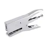 Leviatan 207017 Heftzange Metallkonstruktion Metall Chrom Silber (Typ 1/4, 5/16, 24/6, 24/8, 26/6 und 26/8 Heftklammern) 50 Blatt