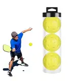 Pickleballbälle für den Innenbereich - Leise Pickleball-Bälle, Trainingsbälle aus PU-Schaum | 3 Sportzubehör für Pickleball, weich und leise, Heizbälle für