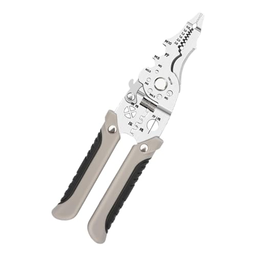 Wire Stripper Foldable, Multifunctional Wire Crimper, Automatic Cable Stripper with Heavy Duty Construction and Sturdy Design for Professional Electricians, 1 Piece