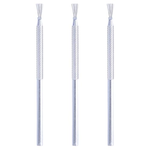 NUOBESTY 3 Stk Werkzeugpinsel aus Ton Keramik-Bildhauerwerkzeug Drahtbürste kratzen DIY-Werkzeuge Modellierpinsel aus Töpferwerkzeuge ultraleicht Skulptur Papier Ton Rostfreier Stahl FüR Skulpturen