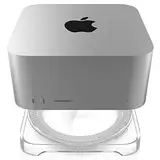 Spigen LD202 Entwickelt für Mac Studio Desktop Ständer mit eingebautem Luftfilter - Crystal Clear