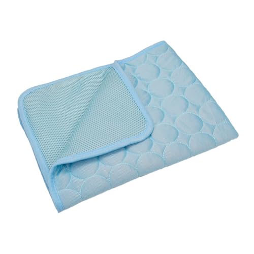 Xiyocadt Kühlmatte für Hunde Katzen, Selbstkühlend Haustiermatte, rutschfeste Komfortabel Kühlbett für Sofa, Kiste, Auto (Hellblau,XL(100x70 cm, 30 kg oder weniger))