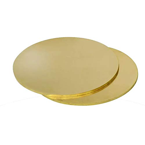 BAIWANLIN H62 Brass Runde Platte MessingPlattendichtung Folie Blech Für Metallbearbeitung Dicke: 3.0 mm,Diameter:50mm 2pcs