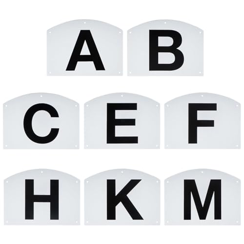NevPuose -Beschilderungsmarker - Pferdetraining -Tools Reitmarker, Wettbewerbsmarker Letters | Wetterfeste Dressurschilder Pferdes -, Buchstaben Für Wettbewerbstraining, Trainingswerkze