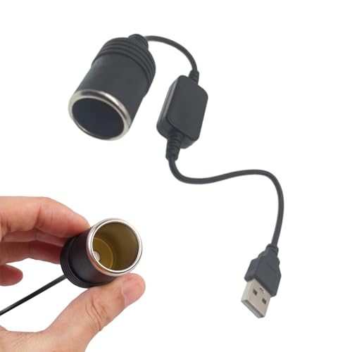 USB -zu -Auto -leichterer Sockel - Ausgangsstecker, USB -Anschlusskabel | Fahrzeuganschluss -Adapter, Leichtgewichts -Konverter -Stecker Strom für Auto -Elektronikladungs ​​-Outdoor -Reise -Backup, Zu