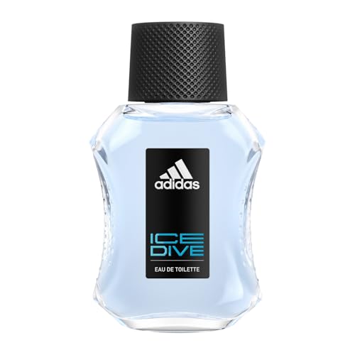 adidas Ice Dive Eau de Toilette, langanhaltender Herren-Duft mit belebender Zitrusnote und aromatischem Patschuli, 50 ml