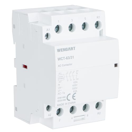 Wengart Haushaltsschütz WCT-63,3NO 1NC,AC24V 63A,Längere Akkulaufzeit,leiser,energiesparender, wodurch Haushaltsgeräte sicherer werden