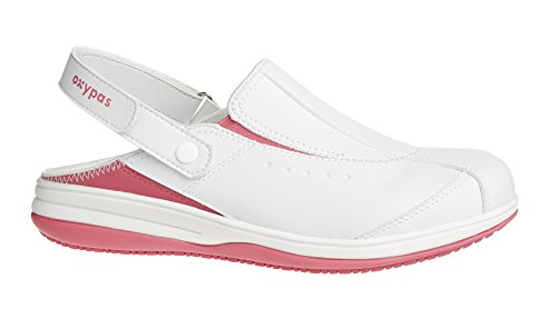 Oxypas Damen Iris Sicherheitsschuhe, Weiß (fux), 39 EU