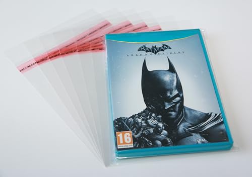 Mari-Medienverpackungen 10 St. Schutzhüllen kompatibel mit 14 mm Wii U Box, glasklar, verschließbar mit 30 mm Klappe und Adhäsionsverschluss 152 x 198 mm