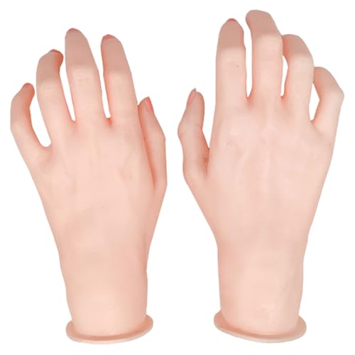 Joygoodta 1 Paar Mannequin Hand, Kunststoff gefälschter Handmodell Handschmuckhalter Stabiler Armbandhalter Ausstellungsständer für Home Shop, die Ringe Armbänder Halsketten Ohrringe anzeigen