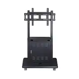 Universal-TV-Ständer 40-86 Zoll Fernsehständer auf Rädern, TV-Riser-TV-Halterungen, Ständer und Drehteller, Trolley-Bodenhalterung, Tragkraft 110 kg