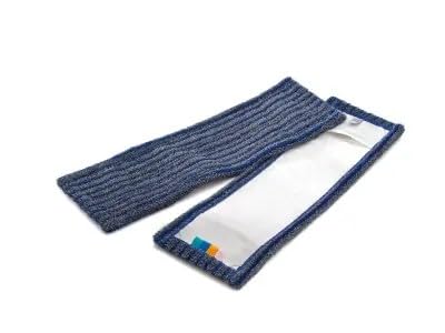 Mikrofaser-Borstenmop für Bodenreinigung, 40-50 cm, Blau-Grau, Hochleistungsreinigung für Fugen (50 cm)