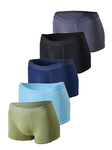 MOR Boxershorts & Unterhosen für Jungen von 2 bis 15 Jahren (5er Pack) - Baumwolle Kinder Unterwäsche Set für Jungs - Jungen Unterhose (DE/NL/SE/PL, Numerisch, 122, 128, Regular, Khaki)