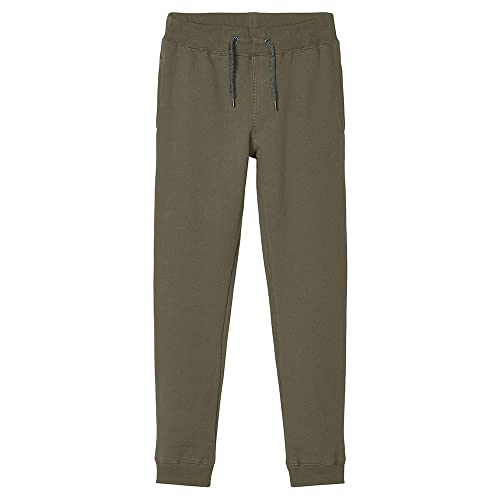 name it Herren NKMSWEAT PANT BRU NOOS Hose, Stone Gray, 158