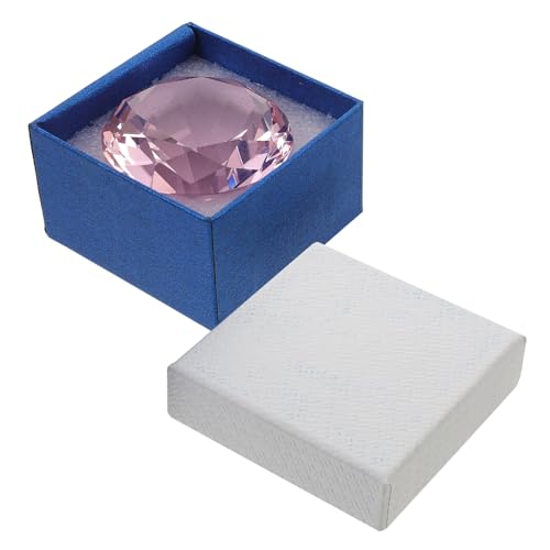 Toddmomy Kristallglas-Diamant UV Diamond Art Hochzeitstisch Herzstück Fänger Strasssteine Kristallsteine Partydekoration Dekorativer Kristalldiamant Desktop-Ornament Tischzentrum Rosa