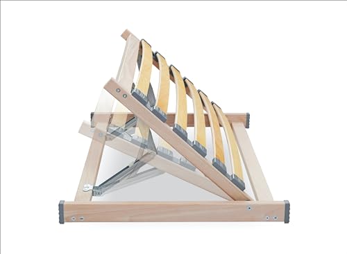 ECOFORM - Kopfteilverstellung ECO Head das Original 90cm – Kopfteil für Bett mit 13-facher Verstellung – Bett Aufstehhilfe kompatibel mit 90cm und 2x90cm Breiten Rahmen – Lattenrosthalter verstellbar