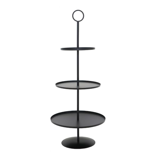 Etagere Simple schwarz matt schlicht modern H60,5cm Metalletagere