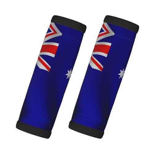 Australische Flagge mit hohlem Design, Gepäckgriffwickel für Koffer, Gepäck, Handschuhe, Knopfgriff, Gepäckkoffer