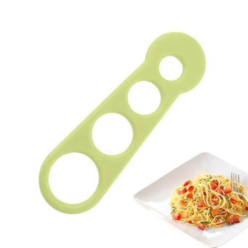 Spaghetti-Messgerät – Spaghetti-Messwerkzeug aus Edelstahl – Vier-Loch-Küchen-Pasta-Messgerät – multifunktionales Küchenutensil für Nudeln, Reisnudeln, Nudeln und Spaghetti