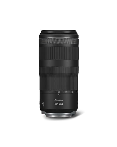 Canon Objektiv RF 100-400mm F5.6-8 is USM Supertele-Objektiv passend für Kameras der Canon EOS R Serie (5,5 Stufen optischer Bildstabilisator, Nano USM Autofokus, 635g, kompakt), schwarz