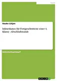 Inlineskaten für Fortgeschrittene einer 4. Klasse - Abschlußstunde