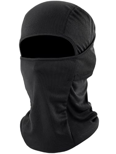 fuinloth Sturmhaube, Skimaske Balaclava, Motorrad Fahrrad gesichtshaube für Herren/Damen Schwarz