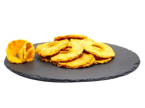 Ananasringe Natur 500g | getrocknet ungezuckert ungeschwefelt | 100g/250g/500g/1kg | Ananas Scheiben I Trockenobst für Müsli I Früchte zum Backen I Dörrobst | Früchte Snack | Trockenfrüchte