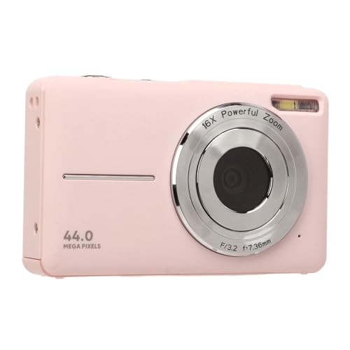 44MP Digitalkamera, 1080P HD 16X Digitalzoom Autofokus Vlogging Kamera Pocket Digitalkamera, HD Smart Videokamera für Fotografie Reise Vlogging ()