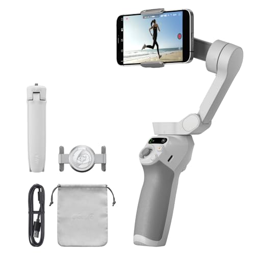 DJI OSMO Mobile SE Smartphone-Gimbal, 3-Achsen-Stabilisierung, handlich und faltbar, Android- und iPhone-Gimbal mit ShotGuides, Smartphone-Gimbal mit ActiveTrack 6.0, Vlog-Stabilisator