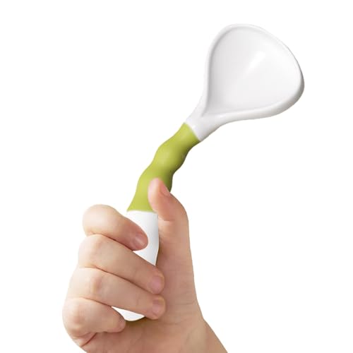 Adorable Baby Spoons, Sturdy Baby Feeding Spoons Large Capacity, Bendable Food Utensils, Feeding Supplies, Anti-Slip Baby Weaning Supplies, Cute Baby Utensils for Baby