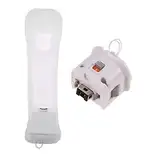 Zerone Wii Motion Plus Sensoradapter mit Silikonhülle für Nintendo Wii-Fernbedienung (weiß) (1 Stück)