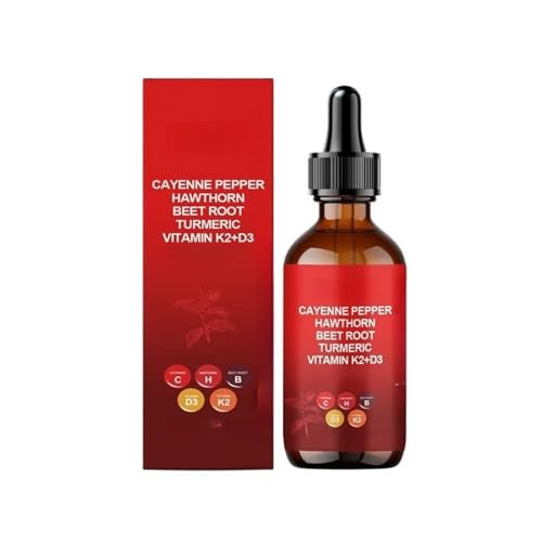 Aeluro Cayenne-Tropfen, Aeluro Cayenne-Pfeffertropfen, AeluroCayenne-Pfeffer-Extrakt, 60 ml natürlicher Cayenne-Pfeffer-Flüssigkeitstropfen, sanfte Formel (1)