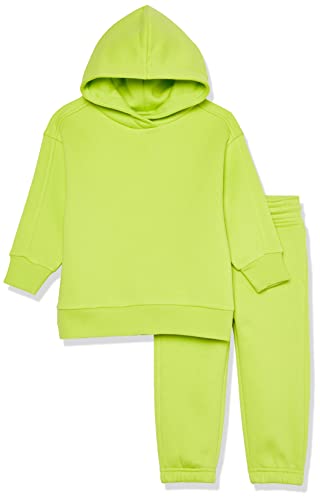 Amazon Essentials Unisex Kinder Modernes Sweat-Set, 2er-Pack, Lindgrün, 9 Jahre