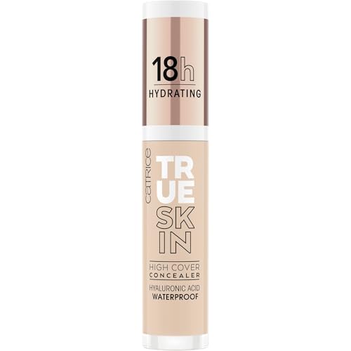 Catrice True Skin High Cover Concealer, Nr. 010, Nude, Anti-Pickel, feuchtigkeitsspendend, natürlich, für trockene Haut, vegan, ölfrei, wasserfest, ohne Alkohol, 1er Pack (4.5ml)