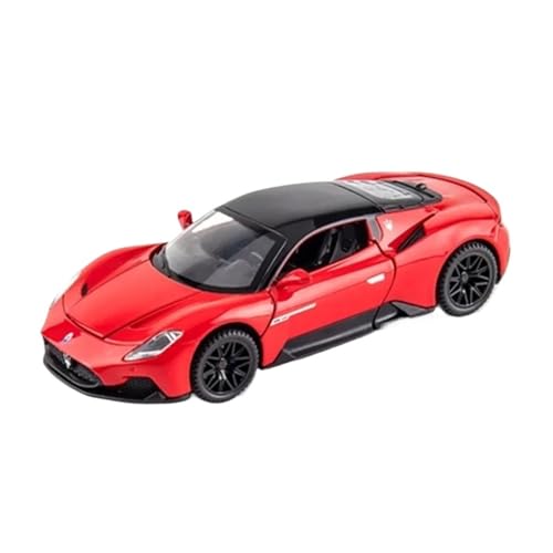 DUEVEL 1 32 Für Maserati MC20 Cabrio Legierung Sportwagen Modell Druckguss Metall Spielzeug Fahrzeuge Auto Modell Sound Und Licht Druckgussmodelle Motorfahrzeuge(Rot)