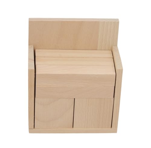 Holzkalender für Schreibtisch Würfel Naturschmuck für Decoupage leer