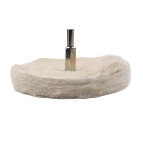 FSFYUK Tuch Polieren Polierer Mopp Pad Rad Puffer 1pc Flanell Weiß