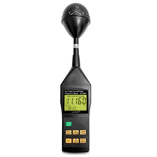 RF EMF Meter HF-B8G Hochfrequenz 10 MHz-8 GHz. Misst Wide-Range-Strahlungsniveaus von den Zelltürmen-intelligenten Meter-Wi-Fi-3G-4G-Netzwerken-Bluetooth-Geräte, in Home-Inspektionen verwendet werden