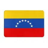 WZYGXMW Fußmatte mit Flagge Venezuelas, 40,6 x 61 cm, Küche, Veranda, Schlammschuhe, für drinnen und draußen, dekorativer Bodenbelag