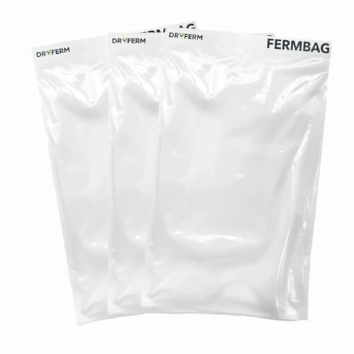 Dschinni DryFerm FERMBAG Trocknungs- und Reifebeutel Kräuter – Effiziente Trocknung, maximale Wirkstofferhaltung, minimaler Geruch, schimmelsicher, energiesparend im 3er Set (25cm x 40cm)