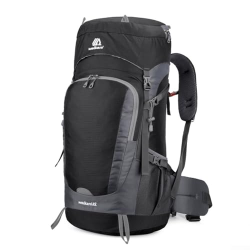 Hasaller Wanderrucksäcke, 65 l, leichter Wanderrucksack, wasserdichte Reisetaschen, Outdoor-Camping-Rucksäcke, Outdoor-Sport, Reisen, Tagesrucksäcke für Angeln, Bergsteigen, Touren, Radfahren, Schule