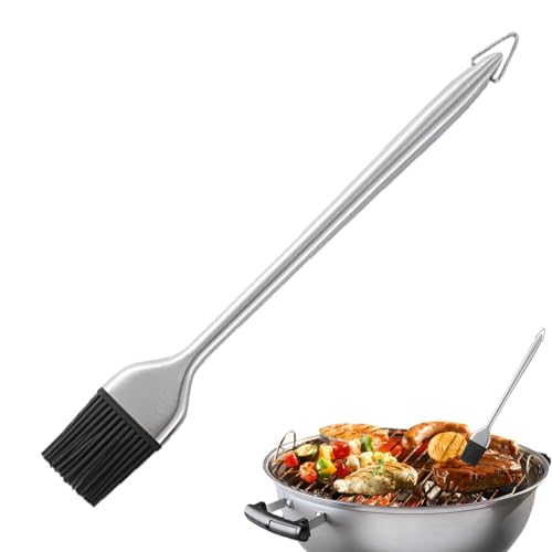 Grillbürste zum Grillen, Grillbürste aus Edelstahl, Öl-Backbürste | Abnehmbarer Bürstenkopf zum Kochen, Kochen, Verteilen von Öl,
