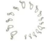 Ringkabelschuhe unisoliert Ringösen DIN Kabelschuhe Verbinder Ringschuhe (0,5-1,5 mm² / M4, 100 Stück)