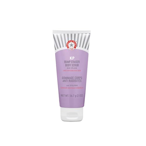First Aid Beauty KP Bump Eraser Body Scrub Exfoliant for Keratosis Pilaris with 10% AHA 2 oz.