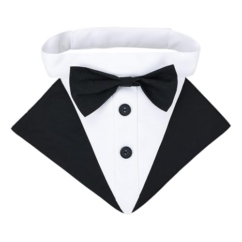 Bowtie de Smoking Bowtie Dog Halsband, elegantes Bandana für Hochzeit für Hunde - Halstuch Speicheltuch Geschirr für Hunde für formelle Anzüge für Hunde, Geburtstag