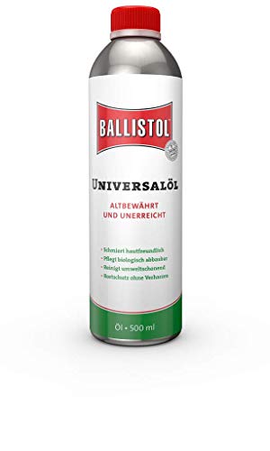 BALLISTOL 21150 Universalöl - Rostschutz, Schmieröl, Pflegemittel und Reinigungsmittel - 500 ml Flasche, Transparent