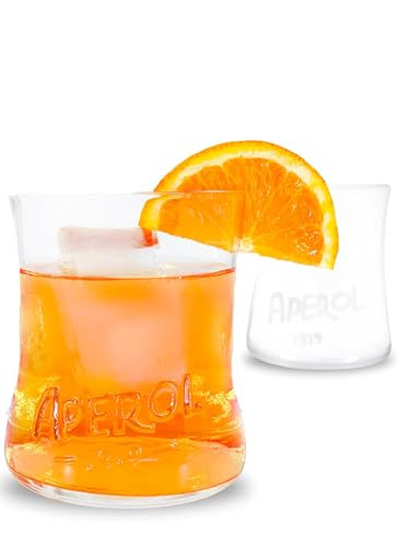 Maxito Original Aperol Spritz Gläser ∣ 2er Set ∣ Modernes Design für Cocktail Gläser ∣ Ideal als Aperol Spritz Geschenkset ∣ Aperol Geschenk ∣ Trinkgläser Set