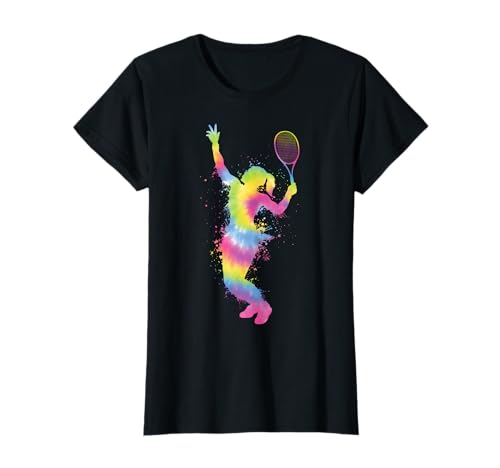 Tennisspielerin Splash Tennis Tennislehrer Damen Mädchen T-Shirt
