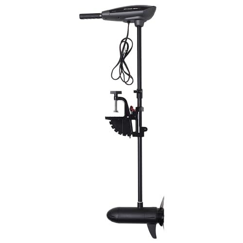 Savage Gear 12V 55LBS Thruster - Elektromotor für Boote, E-Motor für Vertikalboote, Bootsmotor für Angelboot, Elektro Motor zum Angeln