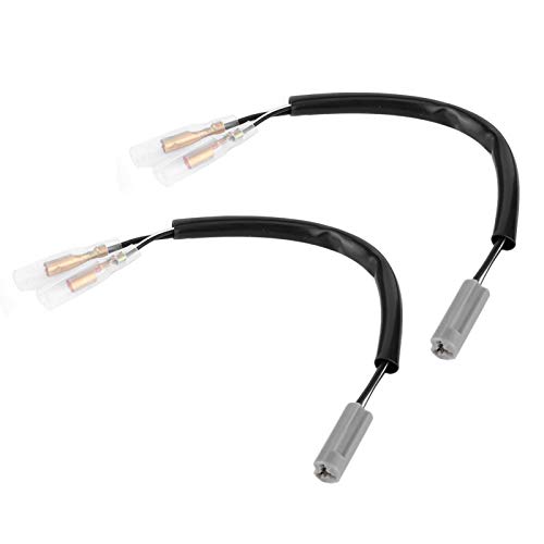 GAESHOW 7.5 zoll Blinker Adapterkabel für Motorrad, Motorrad LED Blinker Adapter Kabel Stecker, Blinker Kabeladapterstecker Motorradteile Passend für YZF-R6 YZF-R1 FZ6 FZ10 Kunststoff + Metall